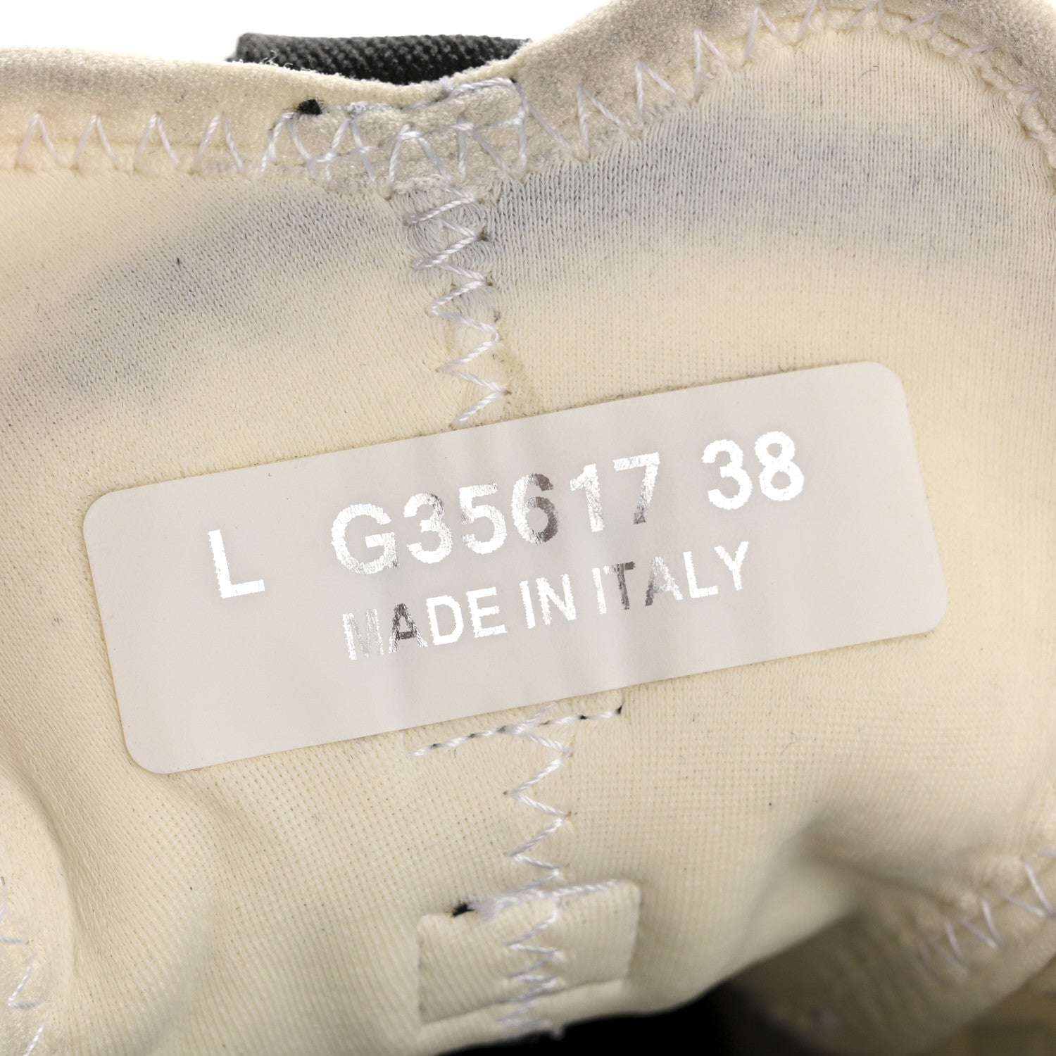 Chanel Velvet Calfskin Mixed Fibers CC Sneakers 38 Ivory Black 8 of 9