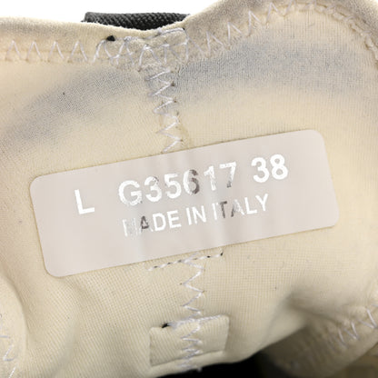 Chanel Velvet Calfskin Mixed Fibers CC Sneakers 38 Ivory Black 8 of 9