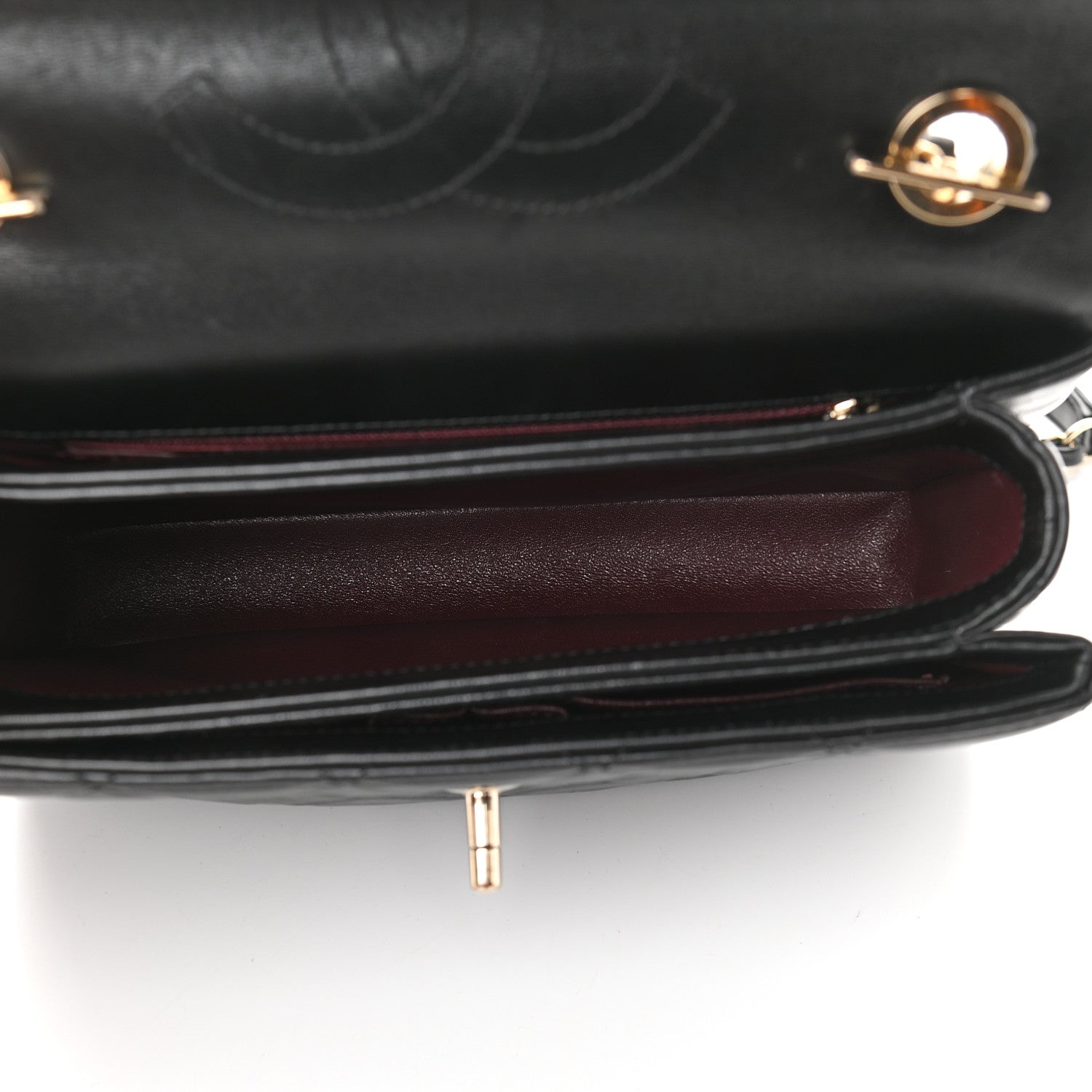 Chanel Lambskin Quilted Small Trendy CC Dual Handle Flap Bag Black 5 of 10