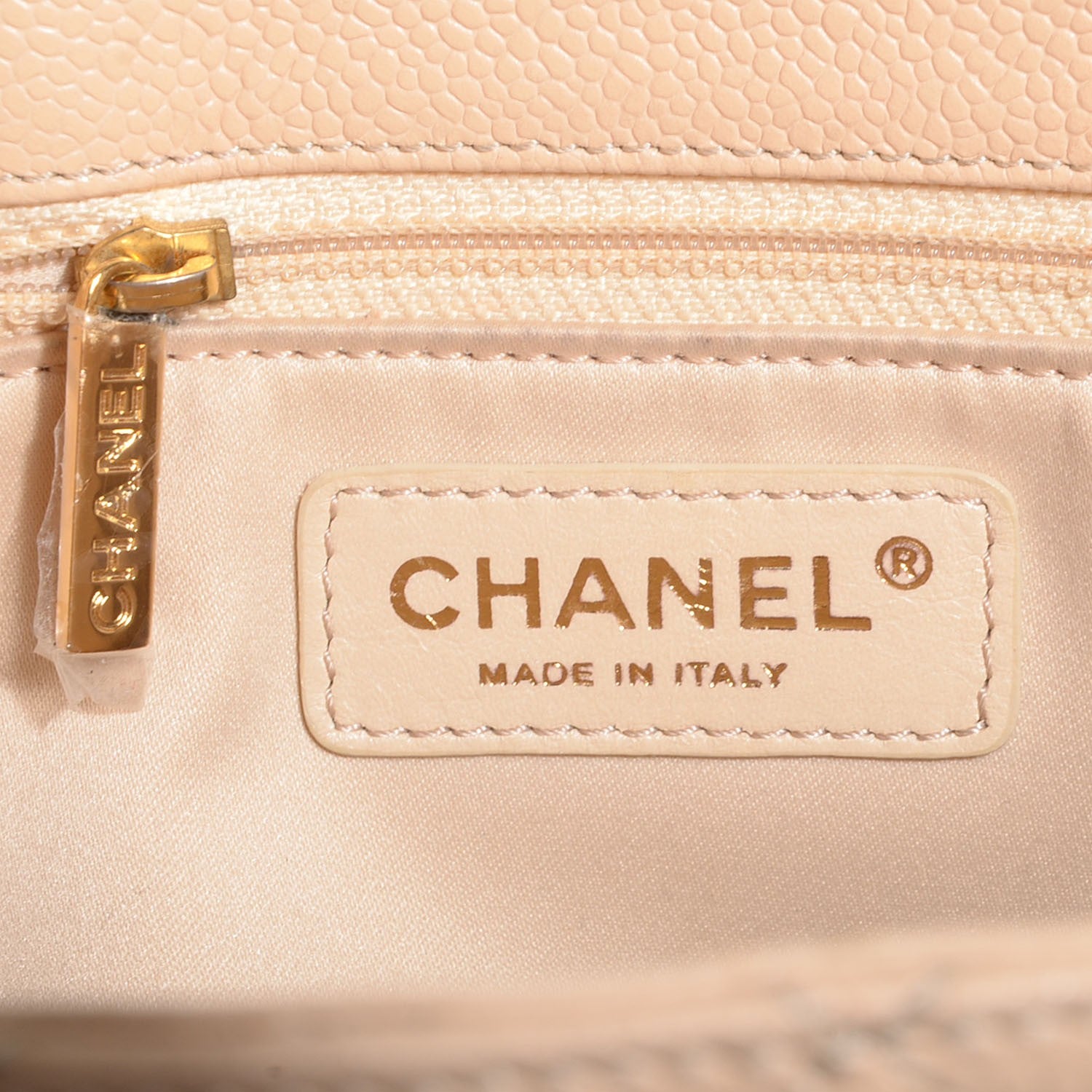 Chanel Caviar Quilted Grand Shopping Tote GST Beige Clair 6 of 7