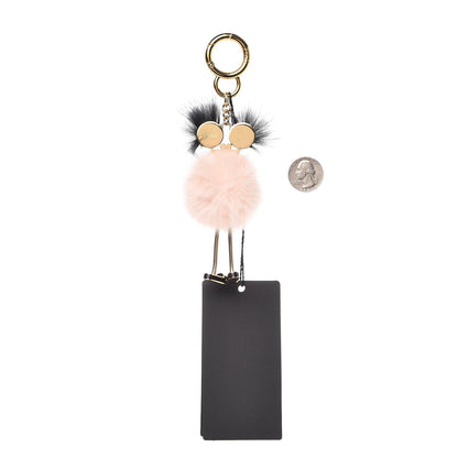 Fendi Mink Fur F is Chick Pom Pom Bag Charm Pink 2 of 3