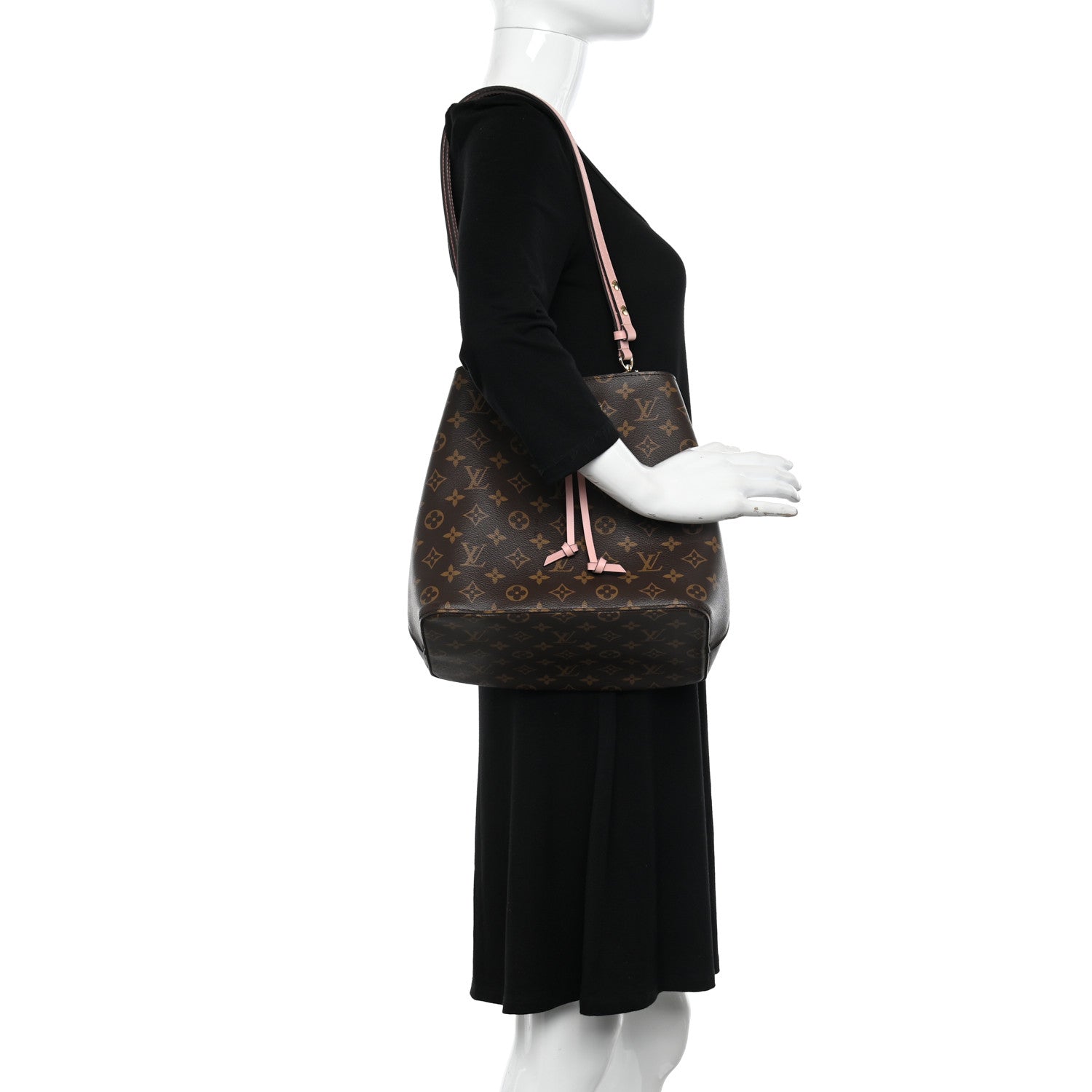 Louis Vuitton Monogram Neonoe MM Rose Poudre 2 of 10