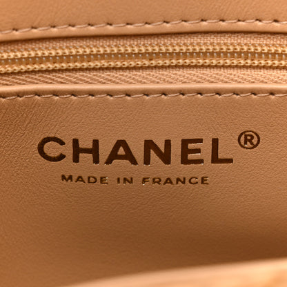 Chanel Braided Raffia Nano Kelly Flap Bag Dark Beige 6 of 11