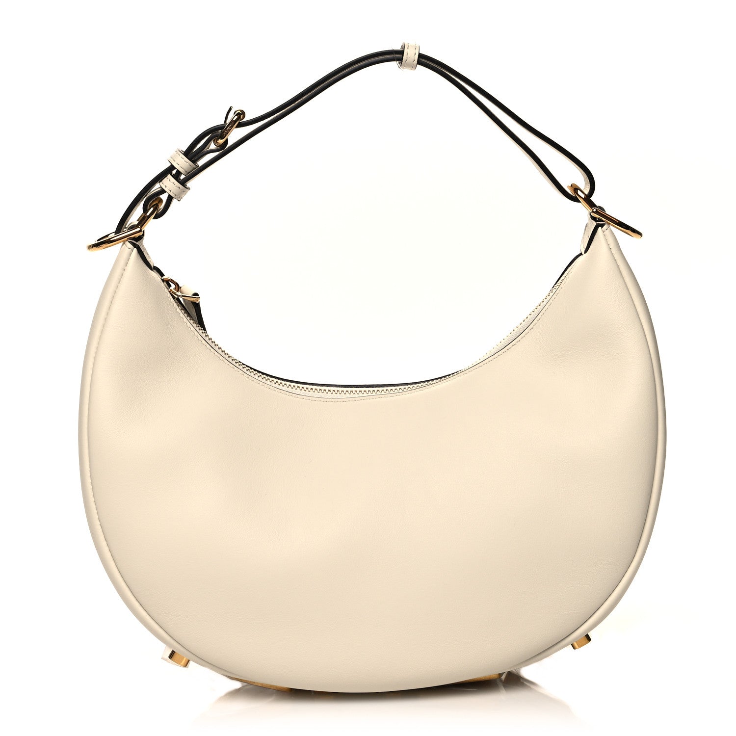 Fendi Vitello Grace Matte Small Fendigraphy Hobo Bag White Ice 1 of 9