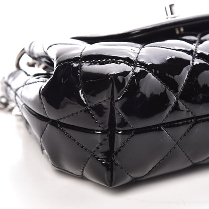 Chanel Patent Quilted Coco Shine Small Accordion Flap Black 9 of 11