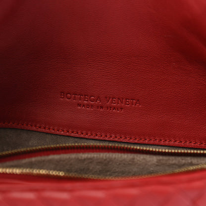 Bottega Veneta Nappa Intrecciato Cosmetic Case Red 6 of 8