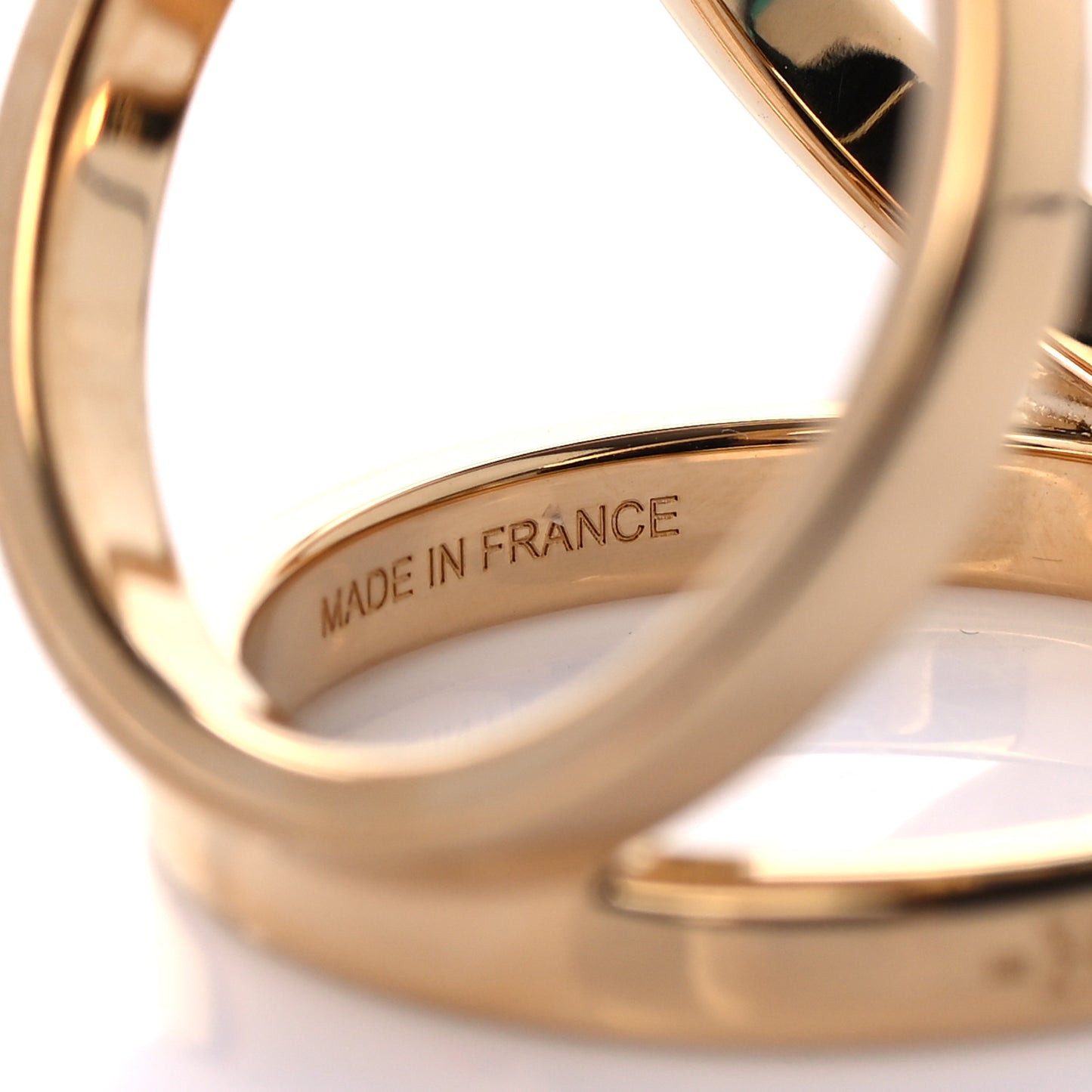 Permabrass Rose Gold Plated Trio Scarf Ring