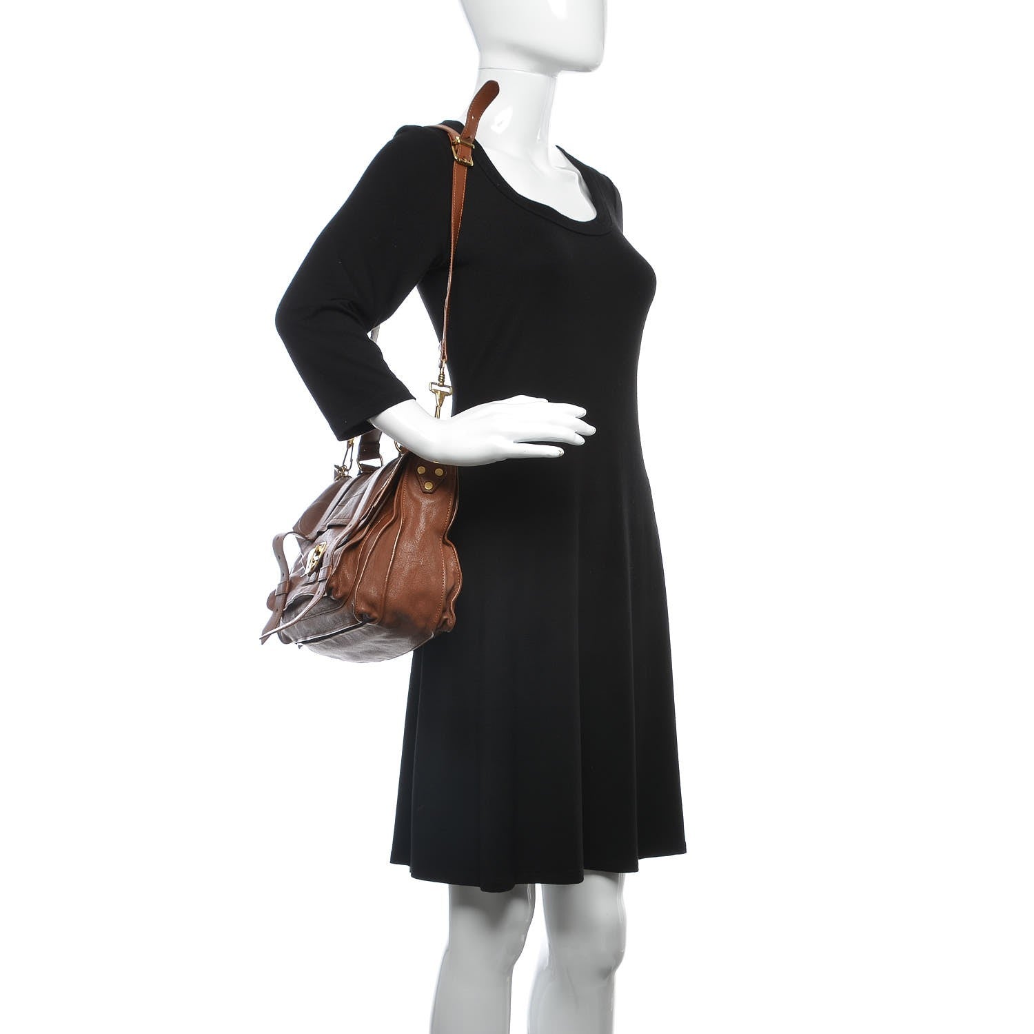 Proenza Schouler Lambskin Medium PS1 Satchel Saddle 2 of 7