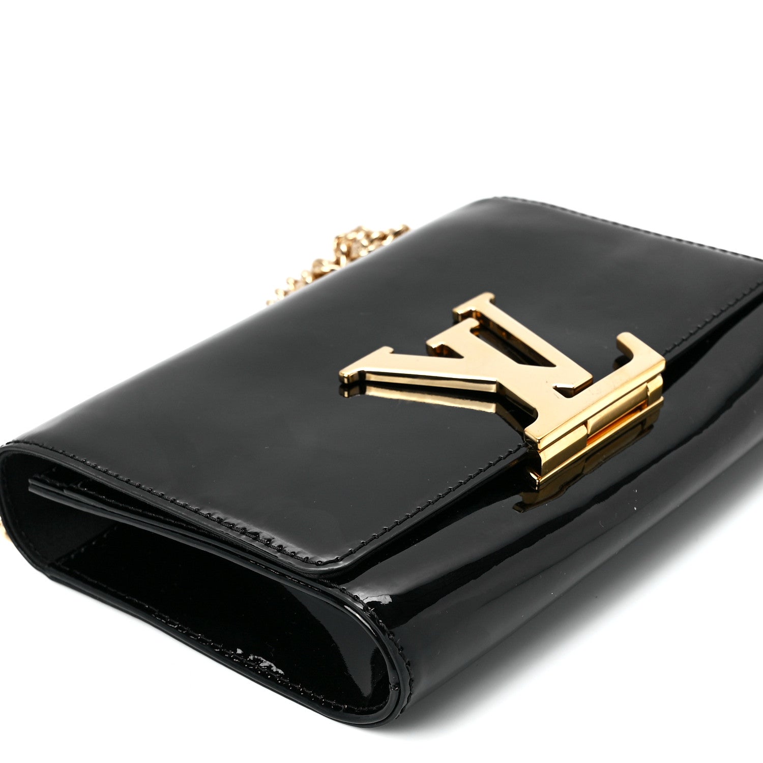 Louis Vuitton Patent Chain Louise MM Black 10 of 10