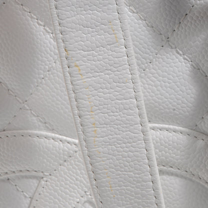 Chanel Caviar Quilted Grand Shopping Tote GST White 8 of 8