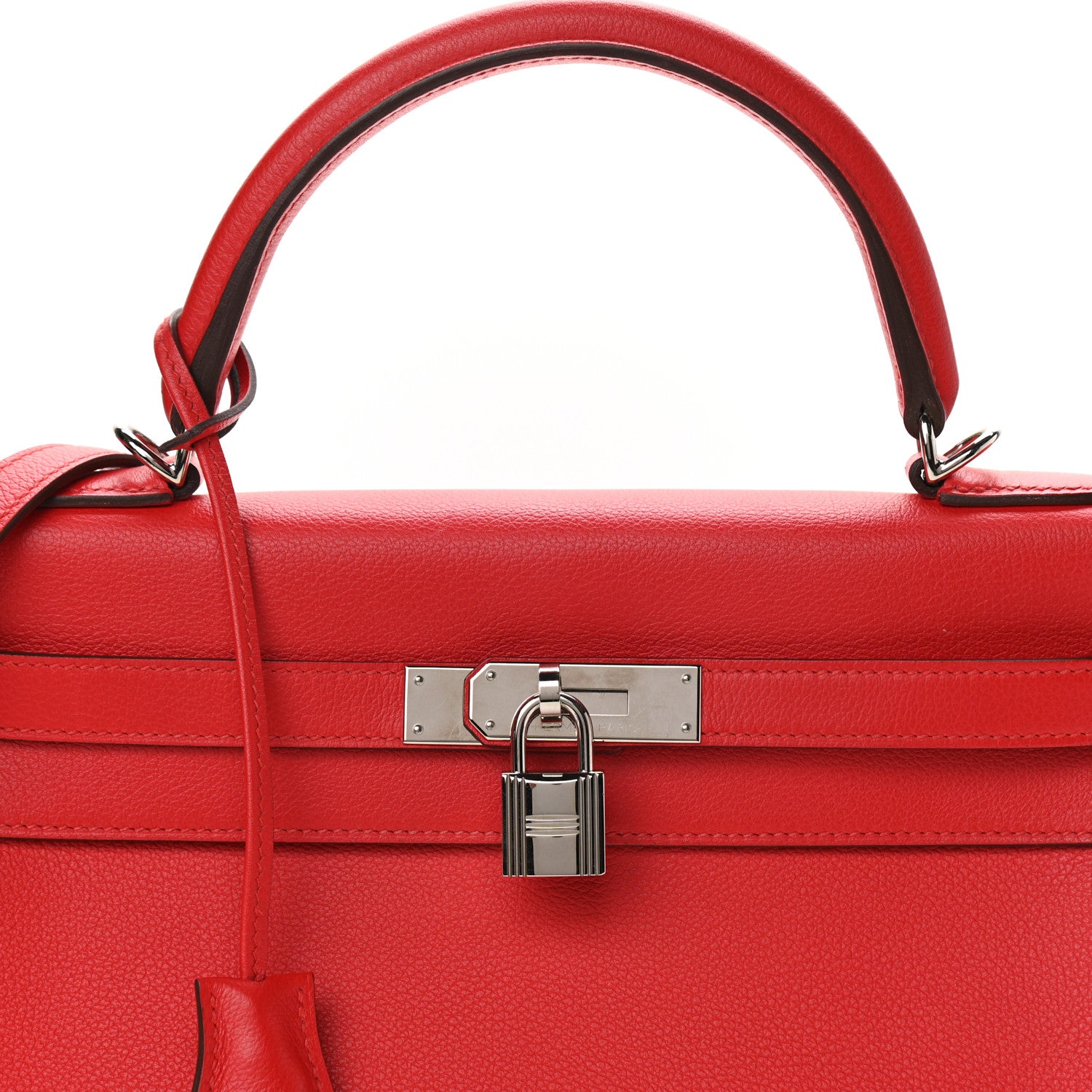 Hermes Evercolor Verso Kelly Retourne 32 Rouge De Coeur Rouge Piment 7 of 11
