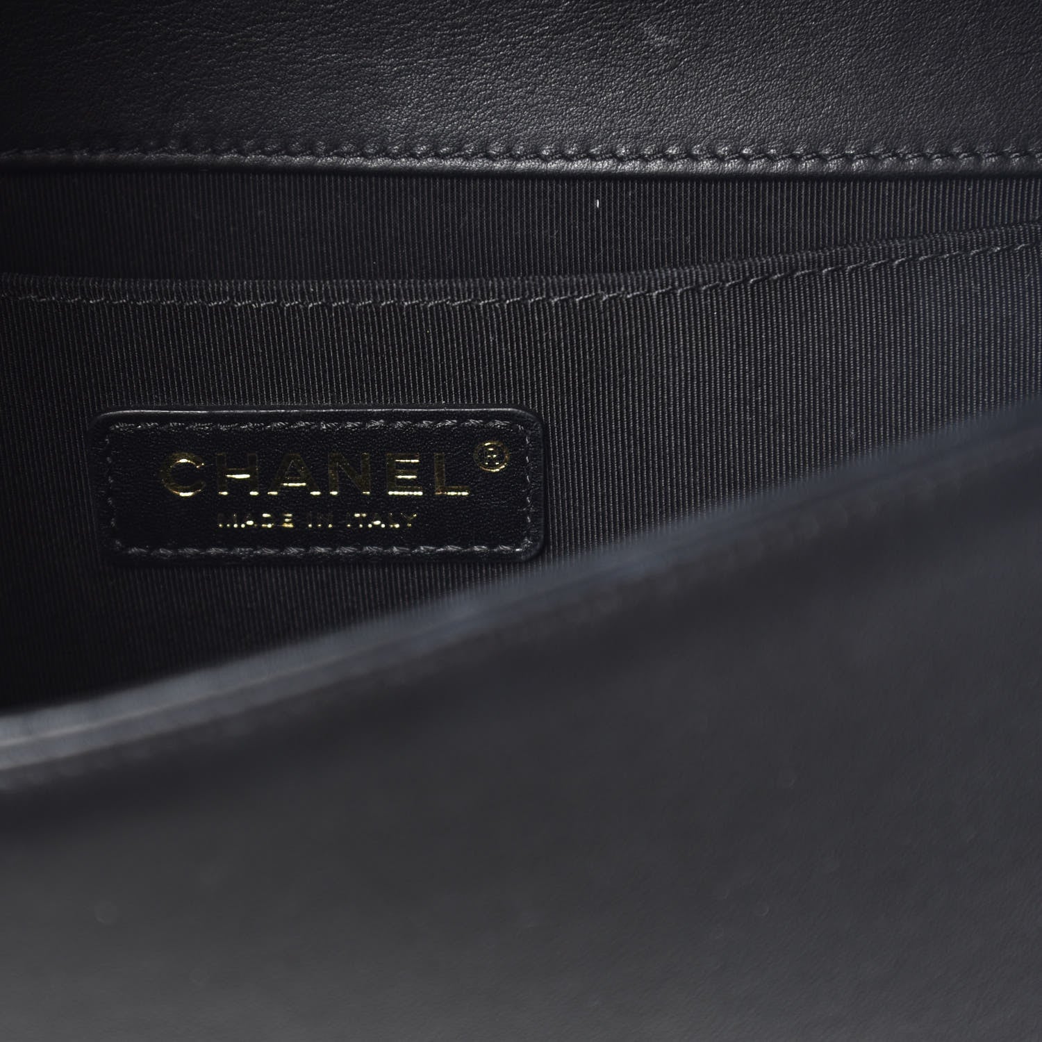 Chanel Metallic Calfskin Pleated Medium Boy In Rome Flap Black Gold 6 of 14