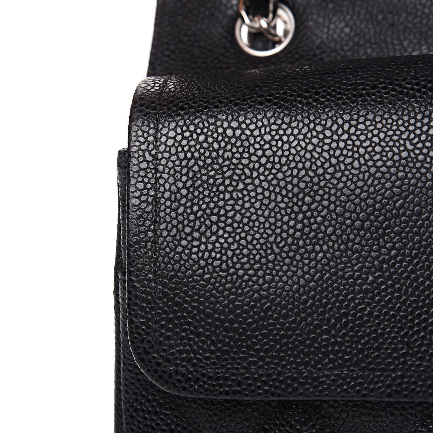 Chanel Caviar Quilted Jumbo Double Flap Black 12 of 14