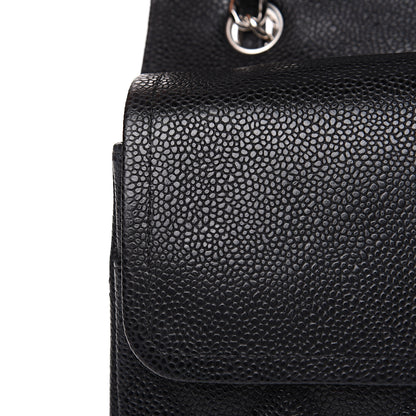 Chanel Caviar Quilted Jumbo Double Flap Black 12 of 14