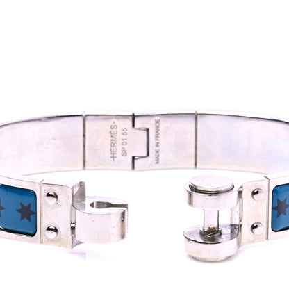 Hermes Enamel Printed Narrow Hinged Bracelet S 4 of 4