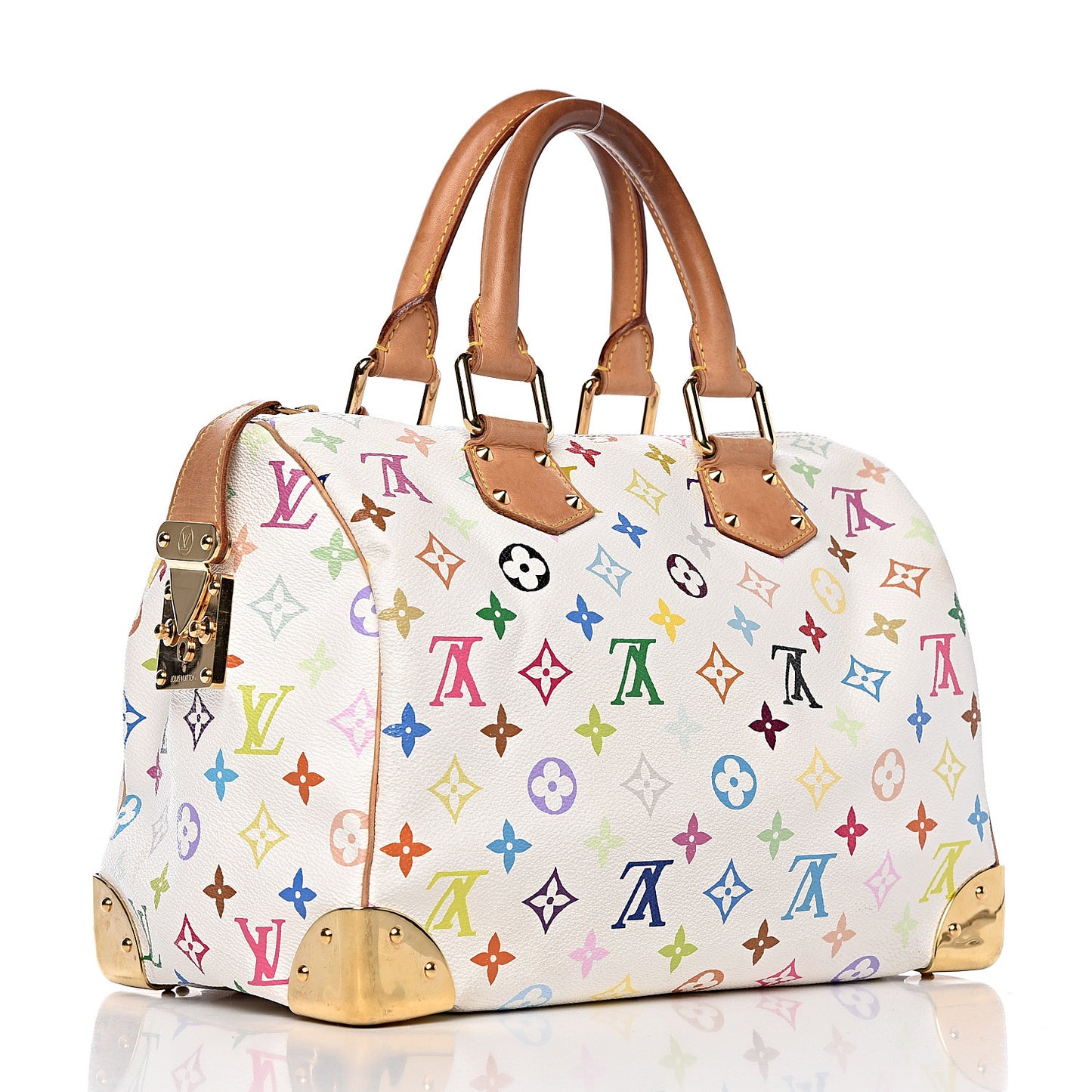 Monogram Multicolor Speedy 30 White
