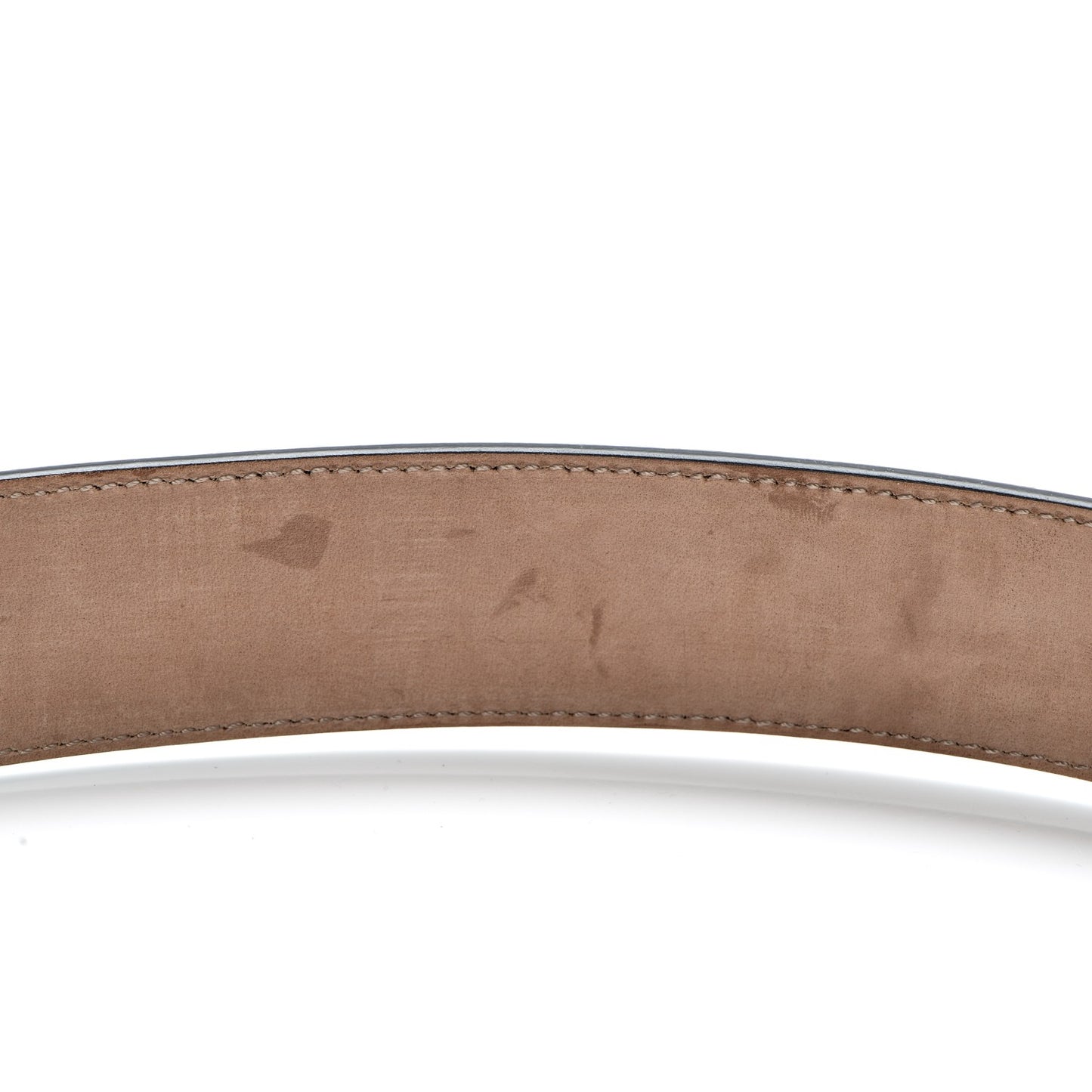 GG Supreme Monogram Interlocking G Belt 80 32 Black Grey