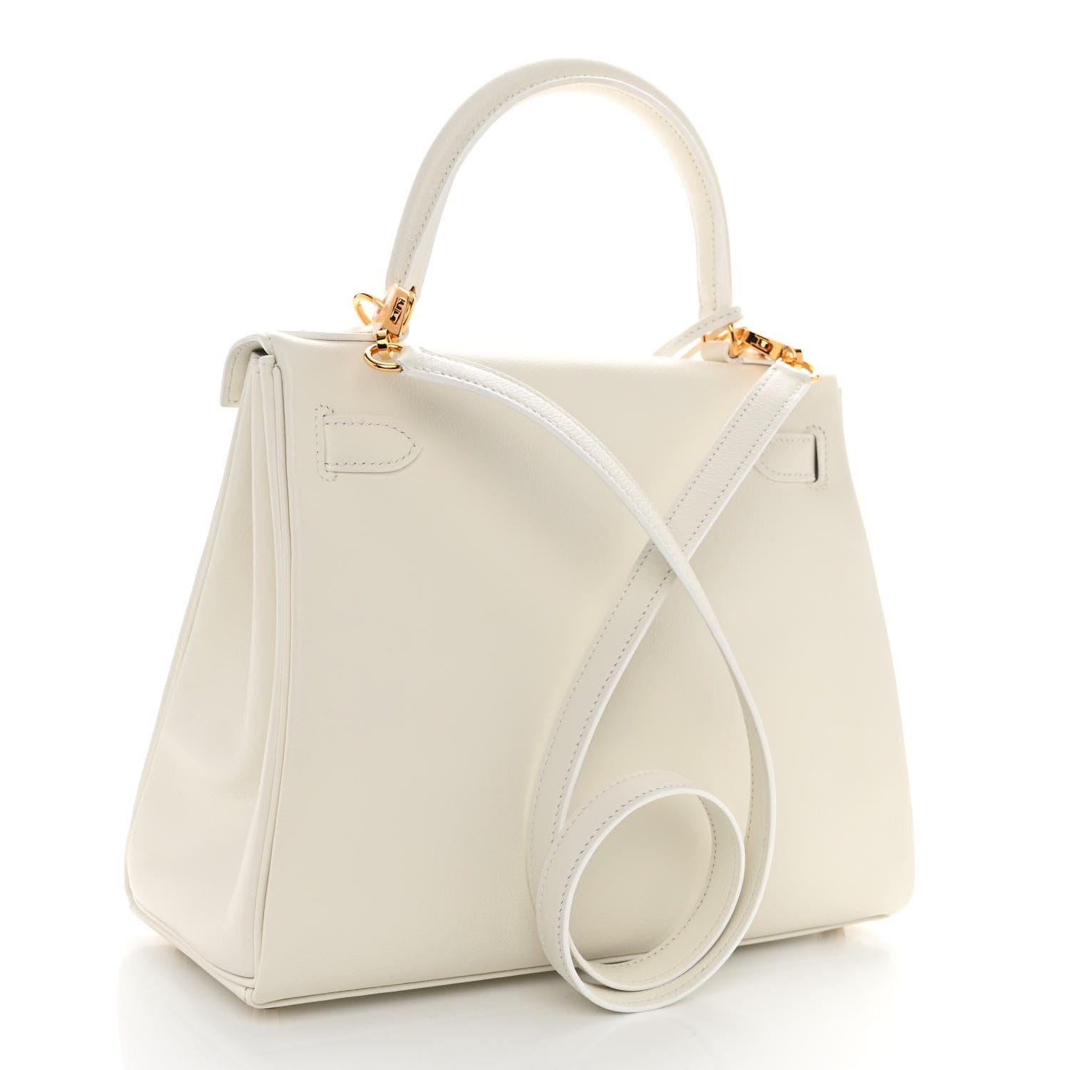 Hermes Evercolor Kelly Retourne 28 White 3 of 9