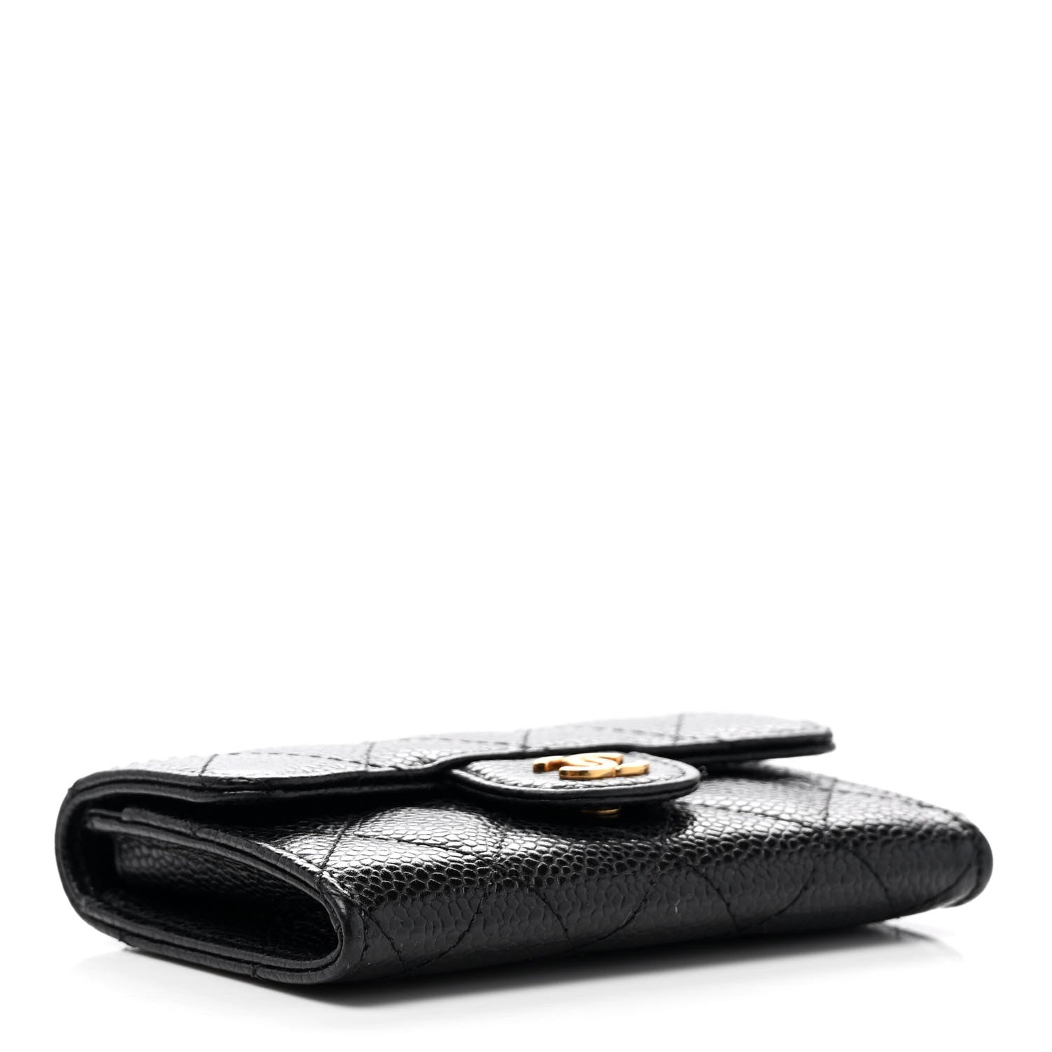 Chanel Caviar Quilted Flap Card Holder Black 4 of 8