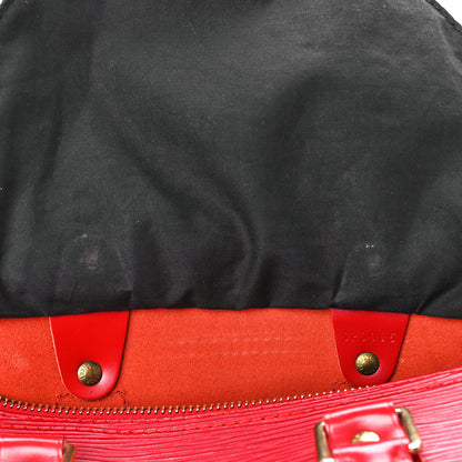 Louis Vuitton Epi Speedy 25 Castillan Red 13 of 15