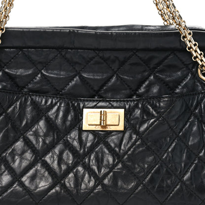 Chanel Aged Calfskin Quilted Medium Reissue Camera Case Black 8 of 10