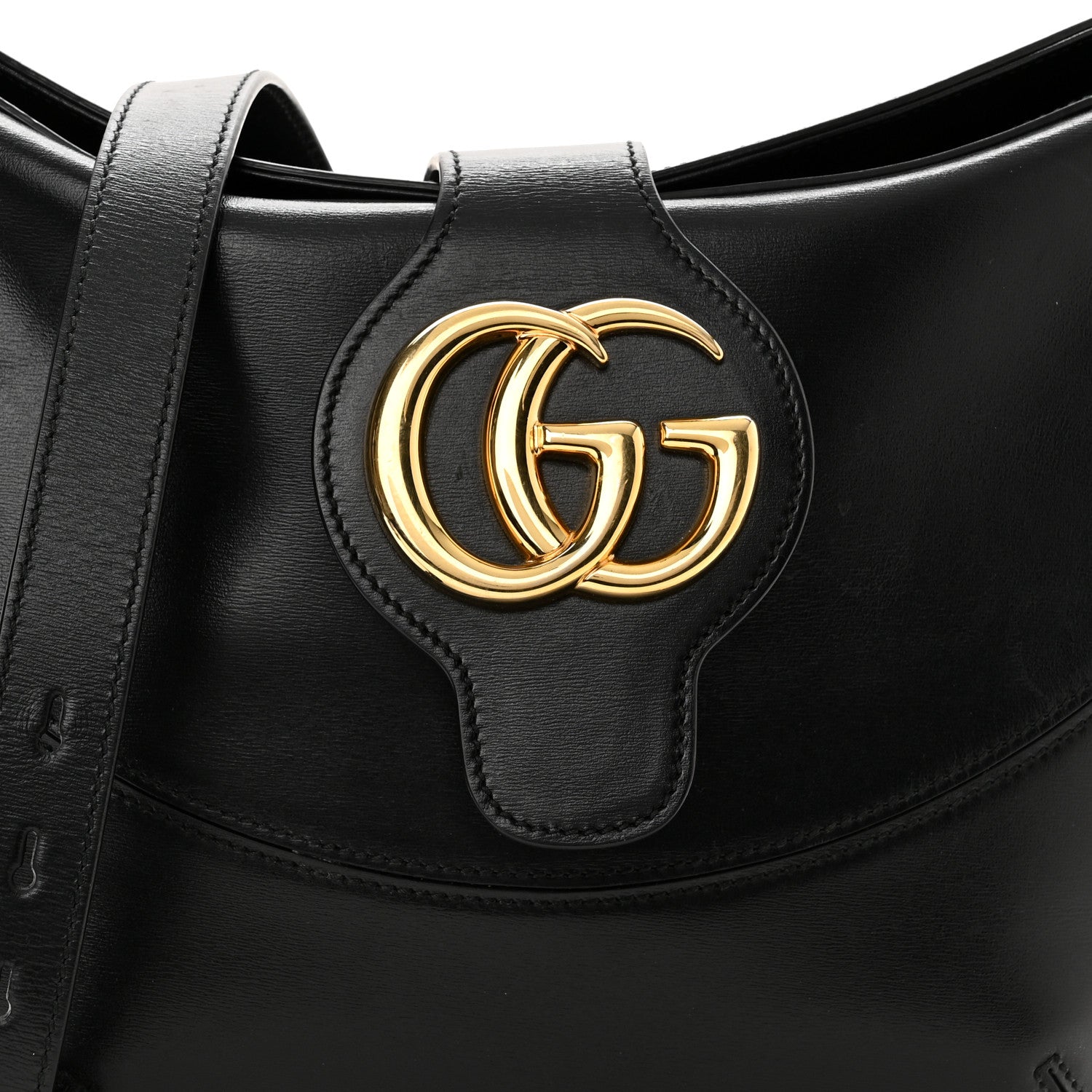 Gucci Calfskin Medium Arli Shoulder Bag Black 8 of 12