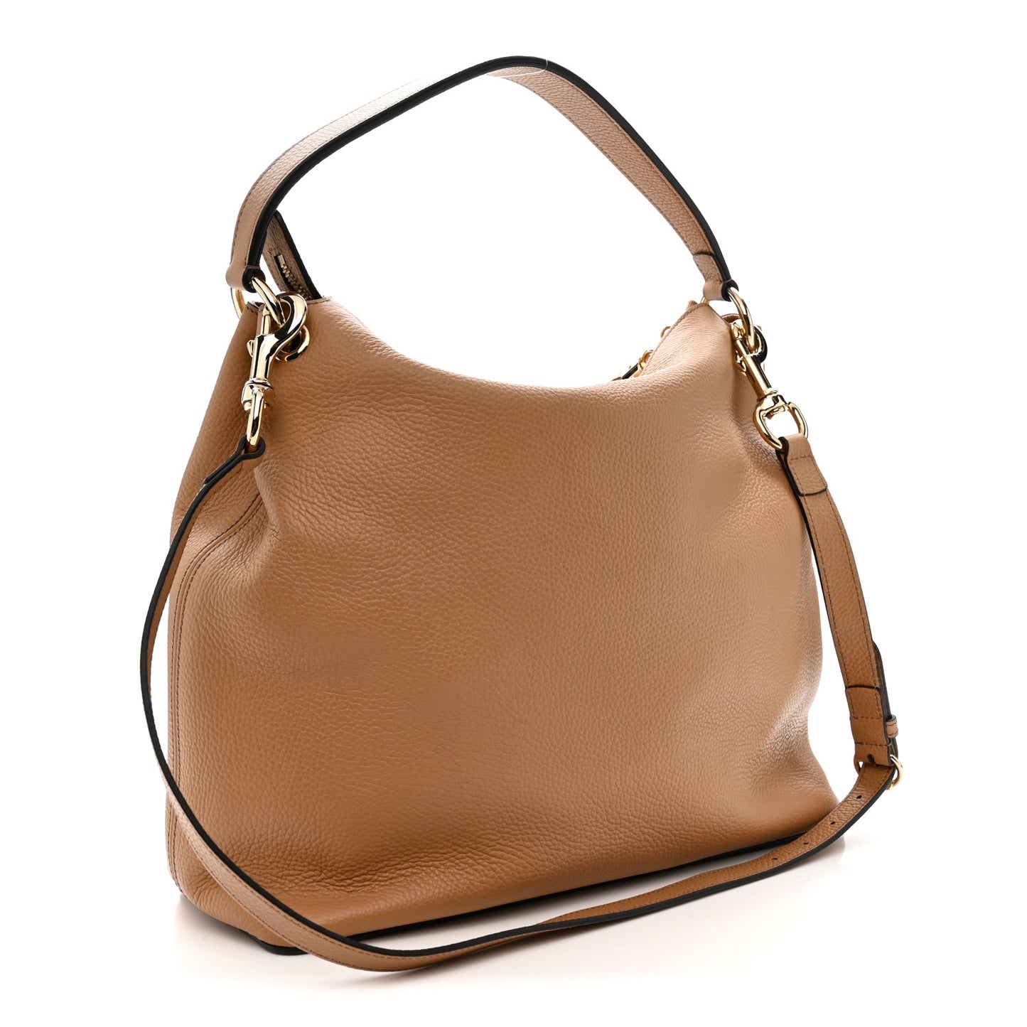 Pebbled Calfskin Large Soho Hobo Camelia