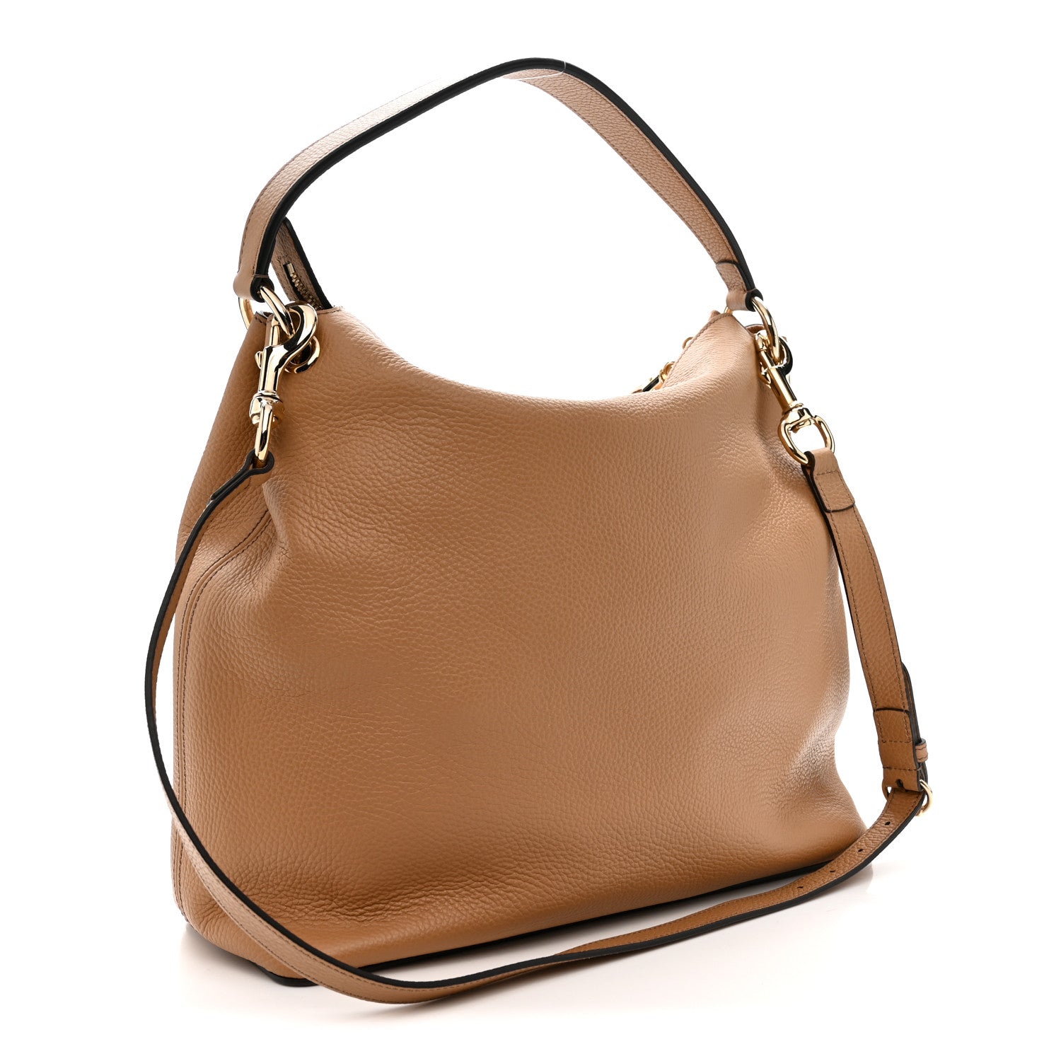 Gucci Pebbled Calfskin Large Soho Hobo Camelia 3 of 11
