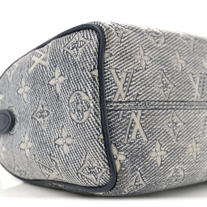 Louis Vuitton Monoglam Speedy Bandouliere 20 Blue 8 of 10