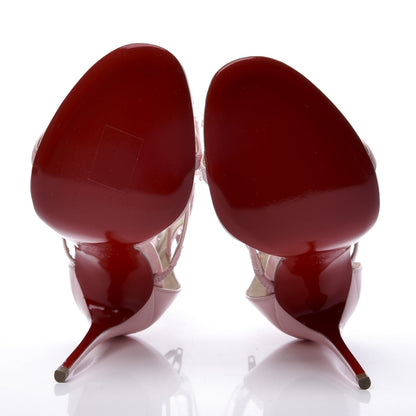 Christian Louboutin Patent Atonana 100 Sandals 36 Pompadour 6 of 10