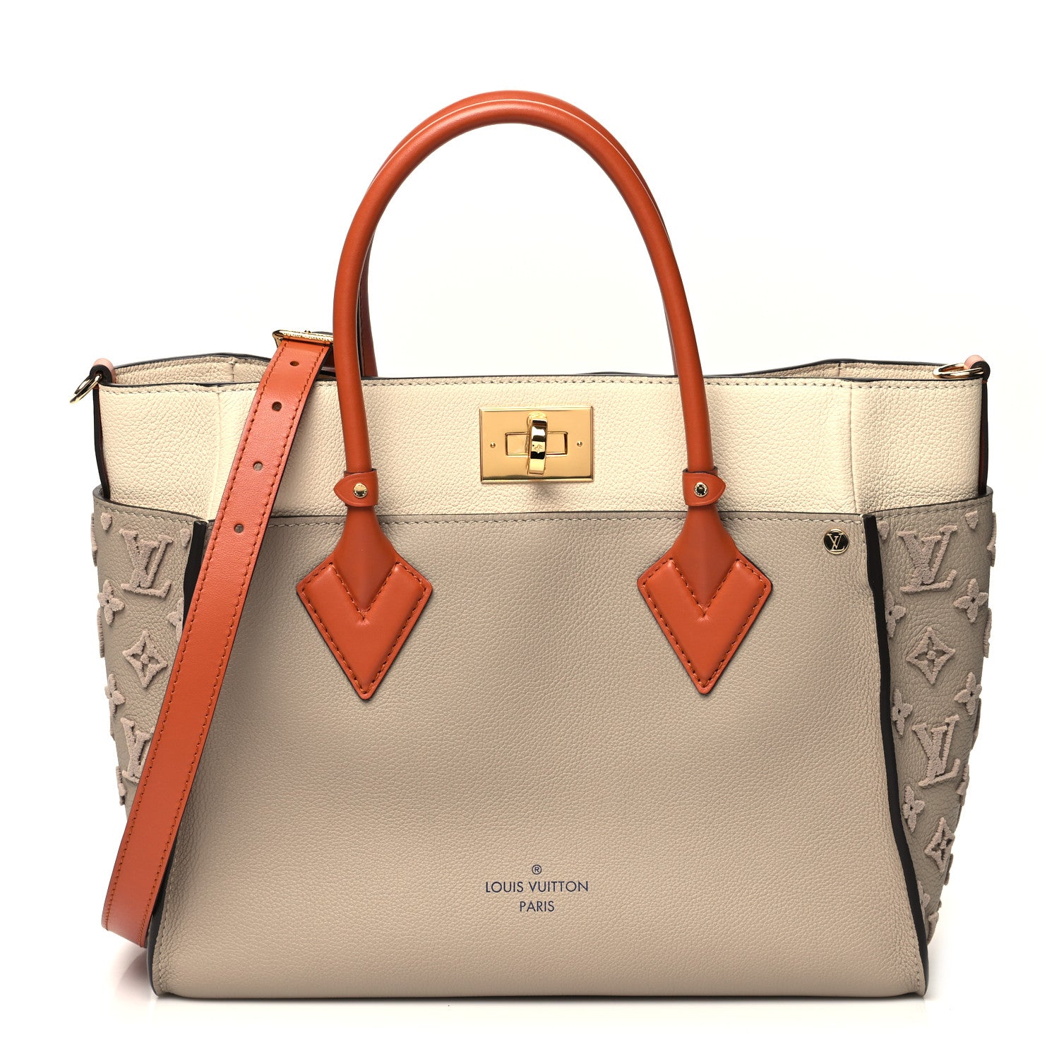 Louis Vuitton Calfskin Monogram Tufting On My Side Galet 1 of 9