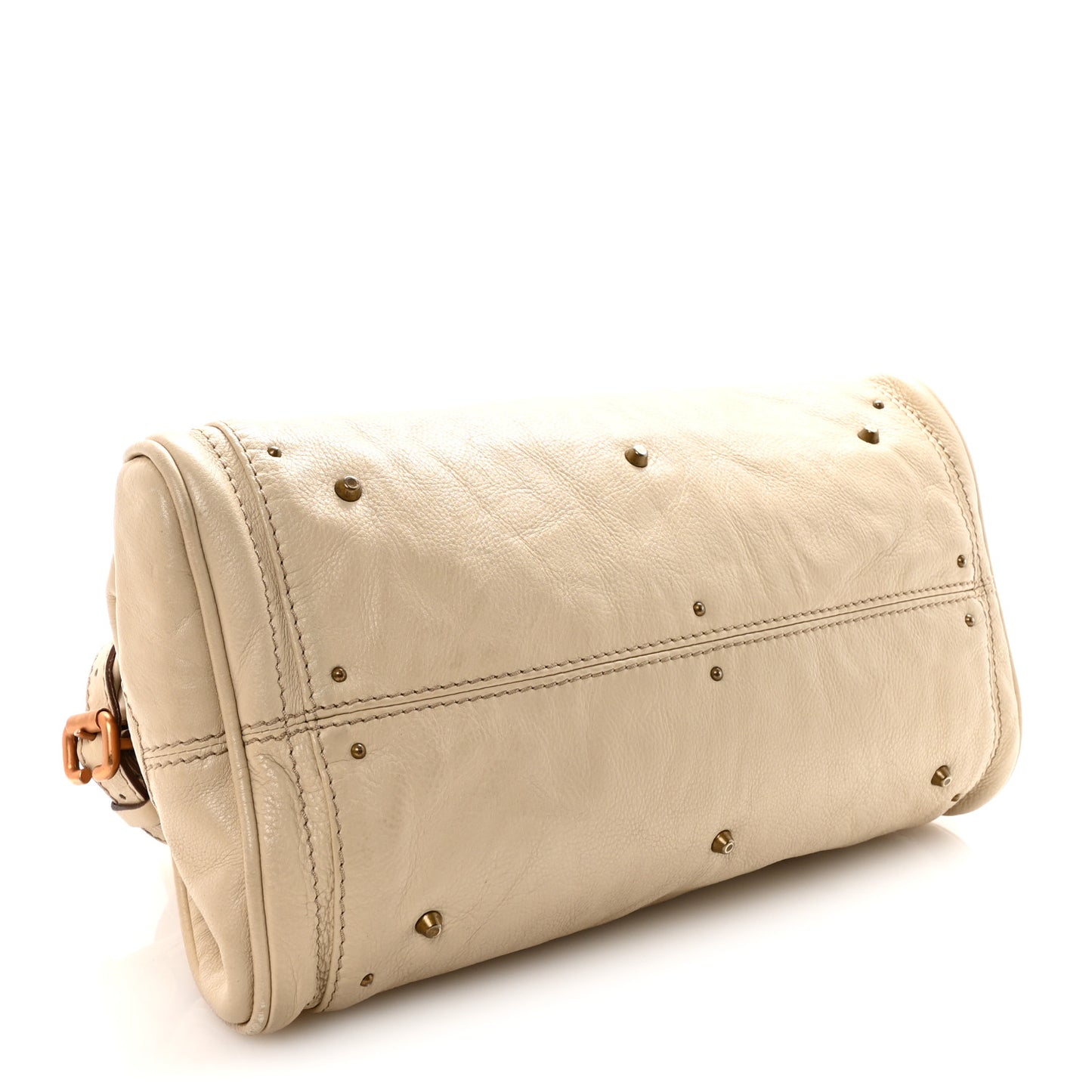 Calfskin Medium Paddington Satchel White