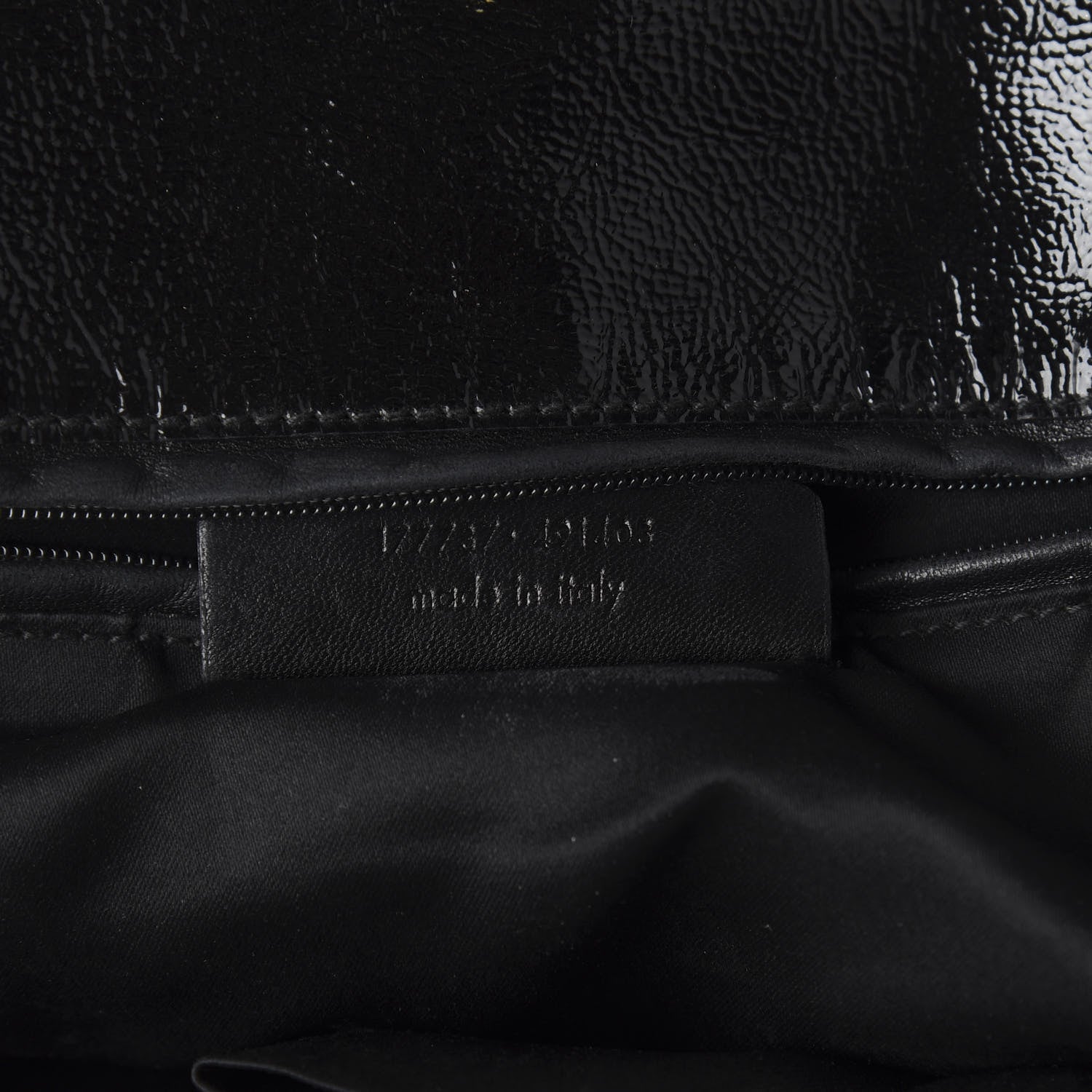 Saint Laurent Patent Tribute Tote Black 8 of 11