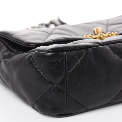 Chanel Lambskin Quilted Medium 19 Flap Black 8 of 11