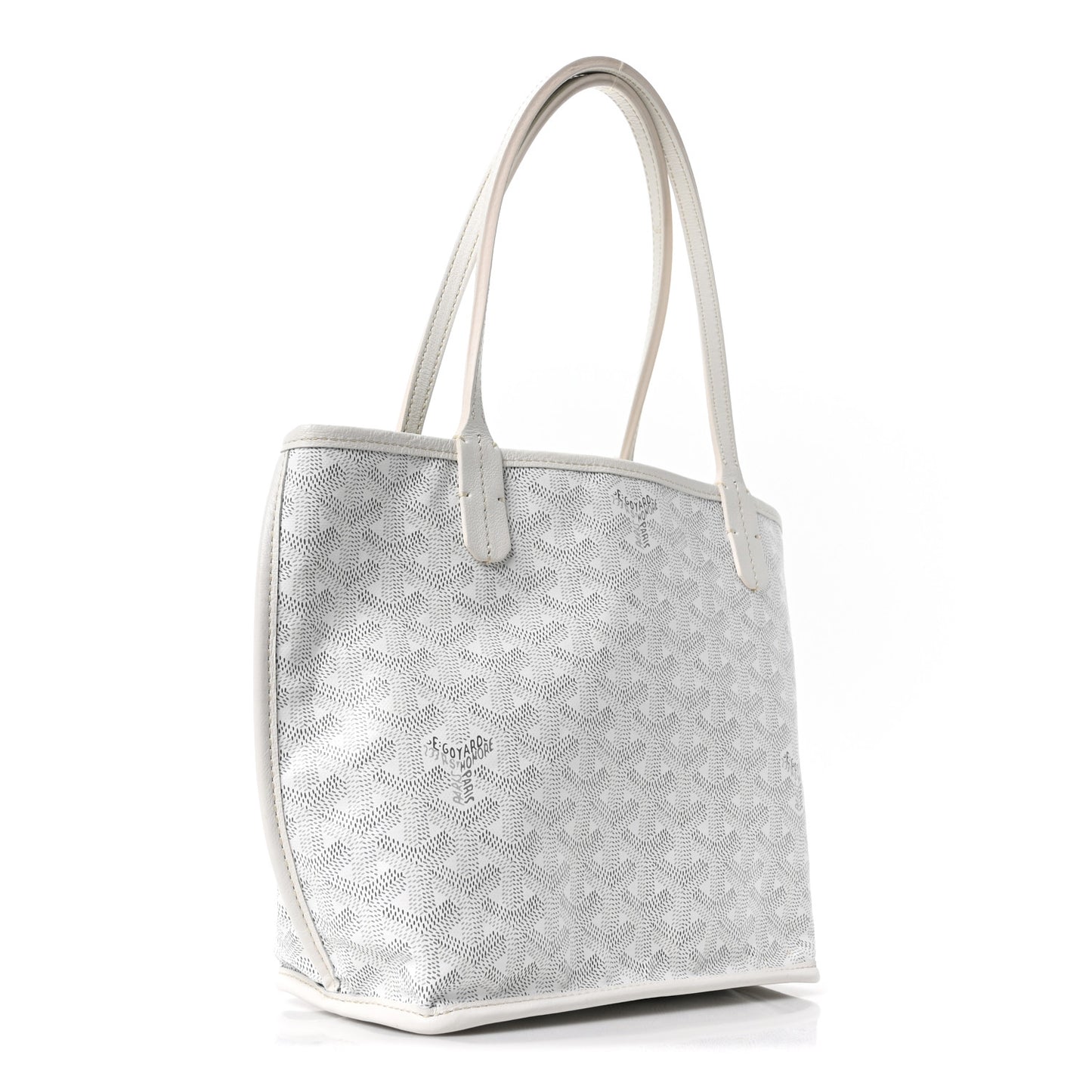 Goyardine Reversible Mini Anjou White