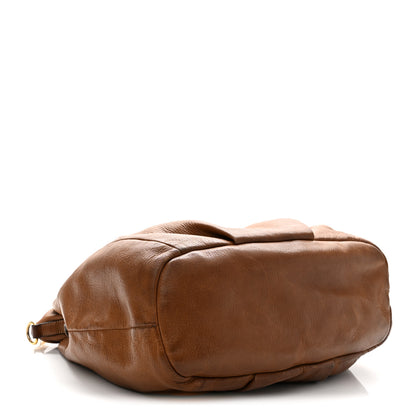 Prada Cervo Shine Tote  Nocciolo 4 of 10