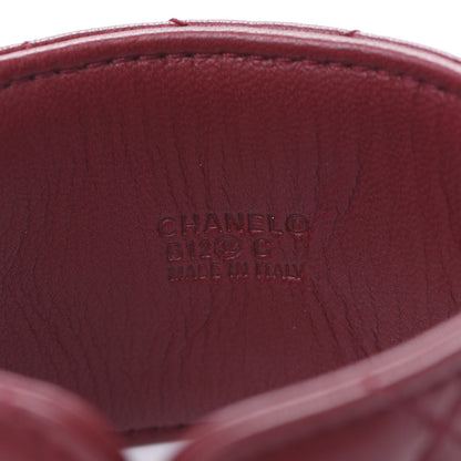 Chanel Quilted Lambskin CC Turnlock Cuff Bracelet Red 4 of 6