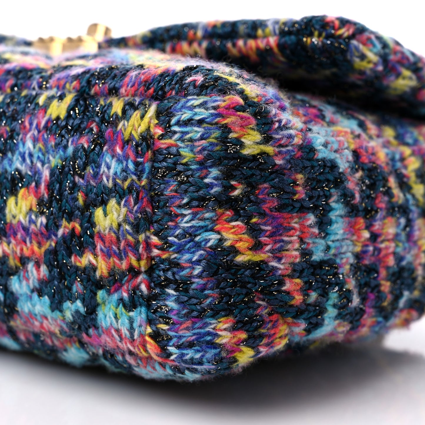 Tweed Quilted Medium Chanel 19 Flap Dark Multicolor