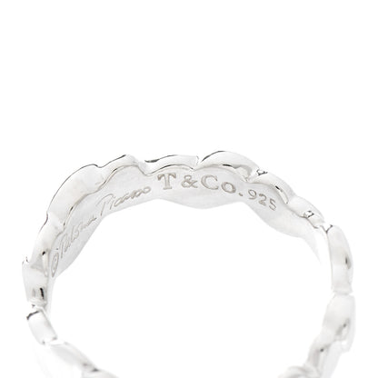 Tiffany Sterling Silver Paloma Picasso Modern Hearts Band Ring 51 5.75 4 of 6