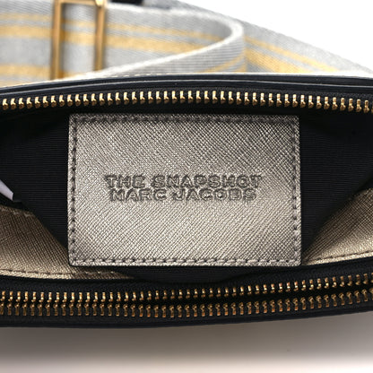 Marc Jacobs Metallic Saffiano Small Snapshot Camera Bag Silver Gold 5 of 9