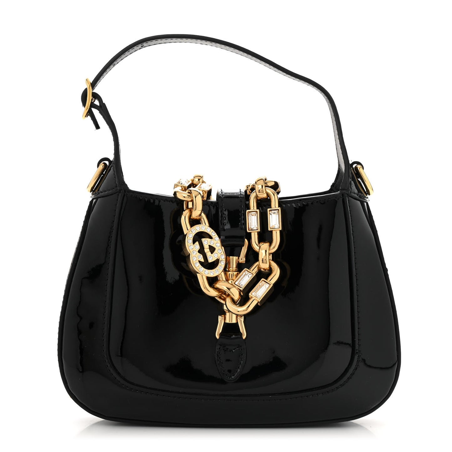 Patent Mini Jackie 1961 Crystal Hobo Black