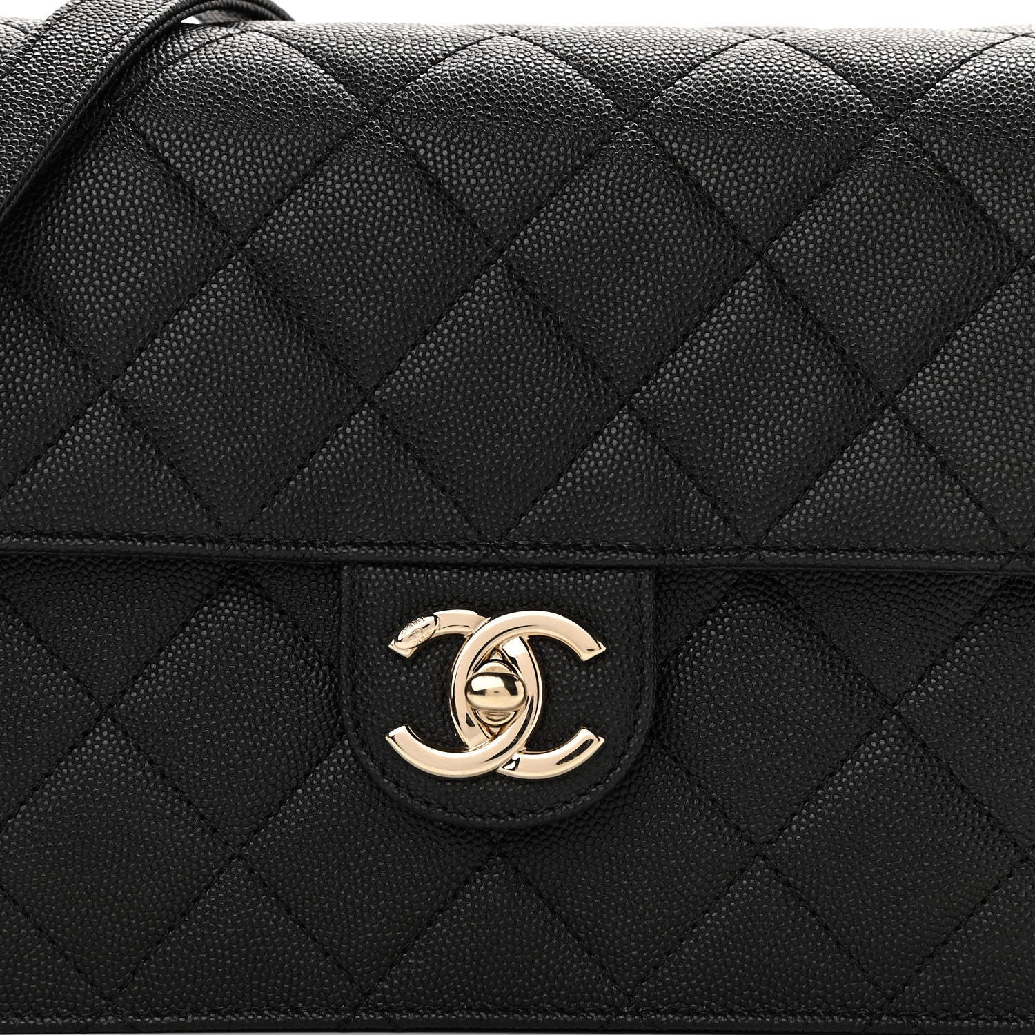 Chanel Caviar Quilted Large Like A Wallet Flap Black 9 of 12