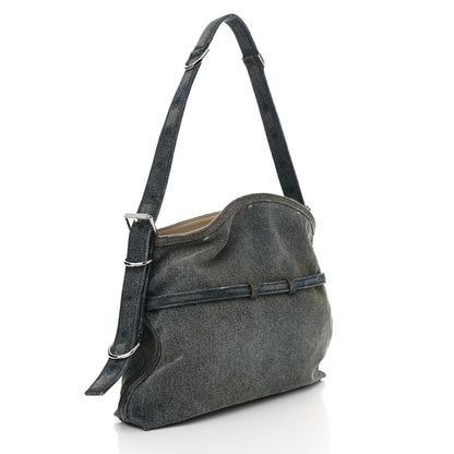 Givenchy Washed Denim Medium Voyou Bag Military Blue 3 of 13