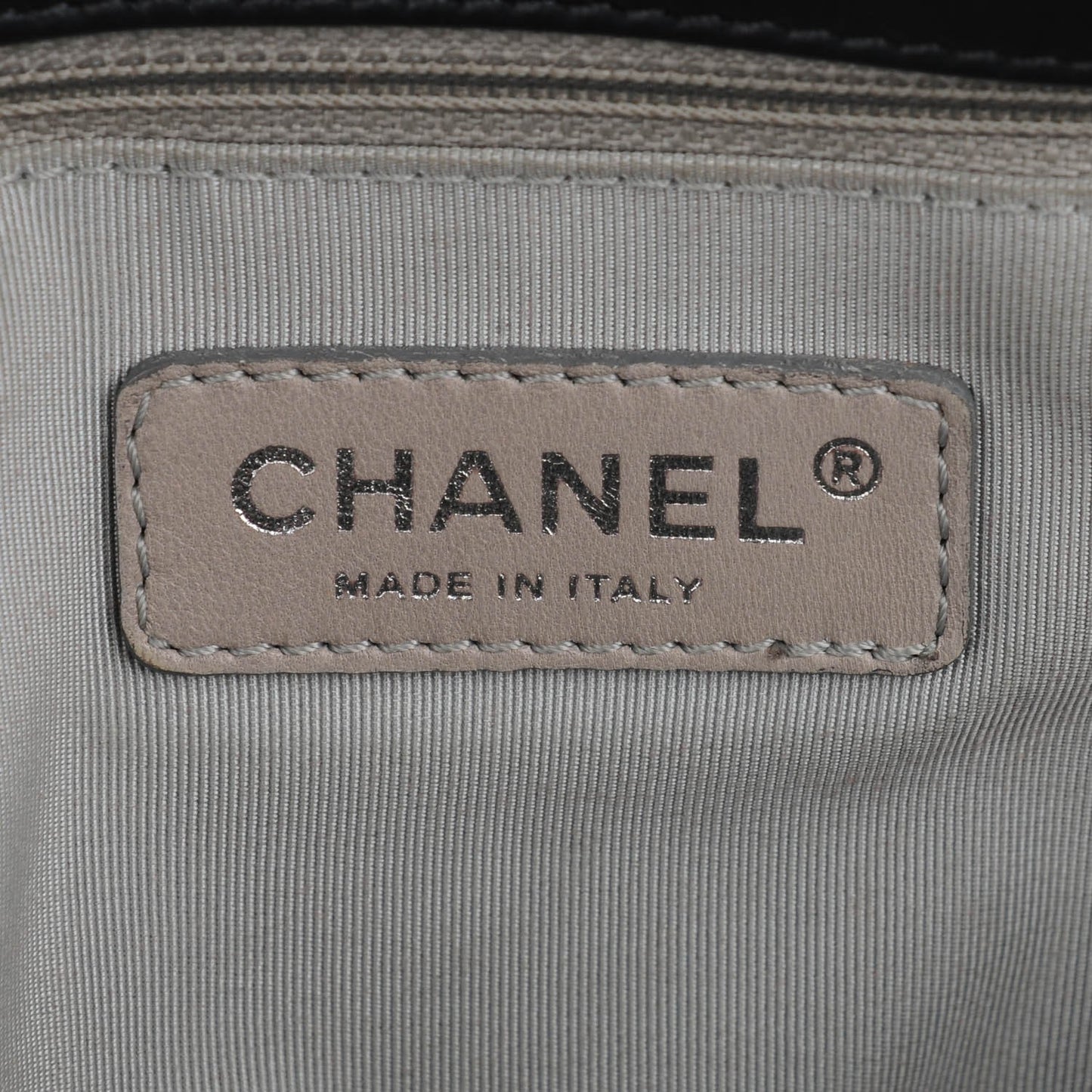 Lambskin Small Stravinsky Tote Grey