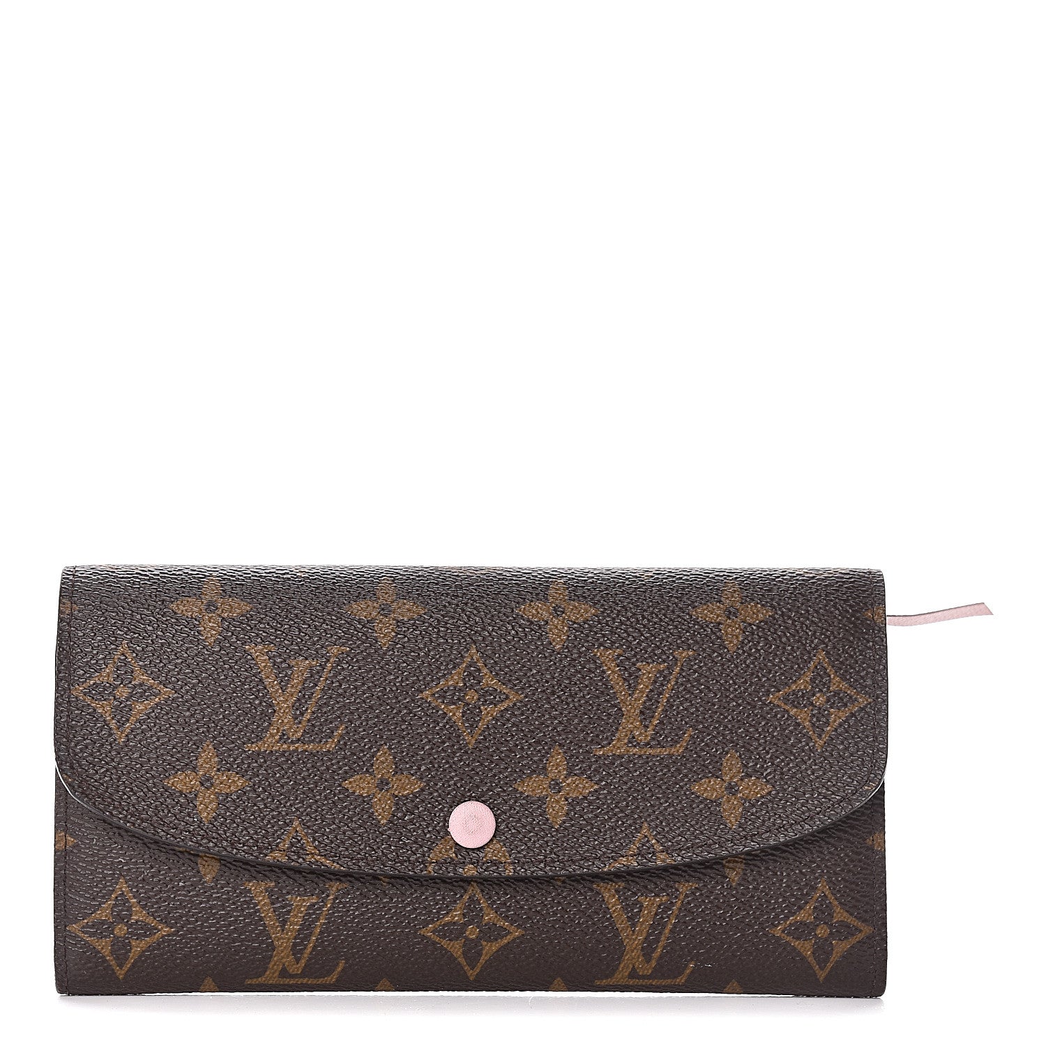 Louis Vuitton Monogram Emilie Wallet Rose Ballerine 1 of 14
