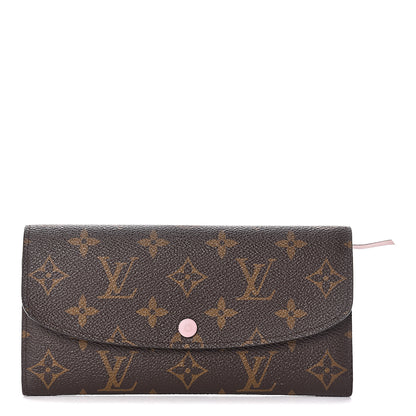 Louis Vuitton Monogram Emilie Wallet Rose Ballerine 1 of 14