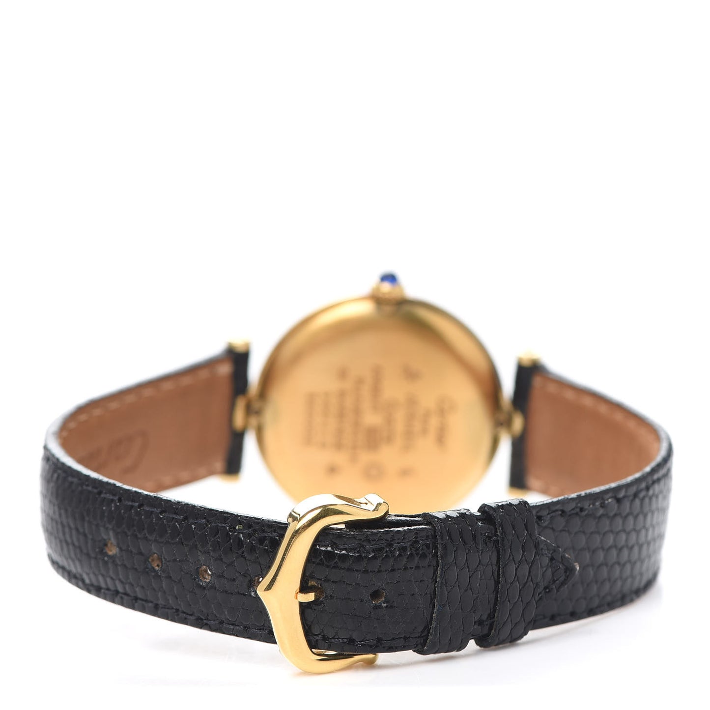 Sterling Silver Vermeil Lizard 30mm Must De 21 Quartz Watch