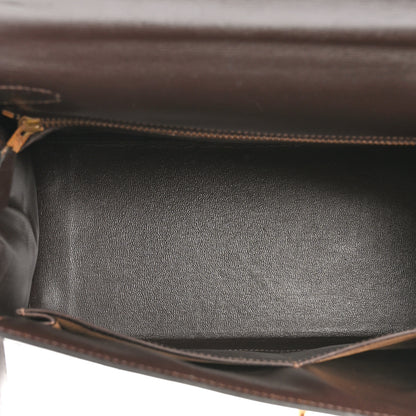 Hermes Box Kelly Sellier 28 Chocolate 5 of 18