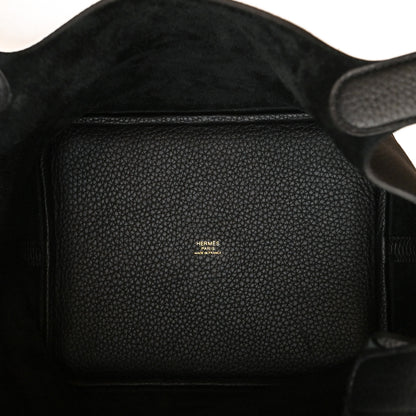 Hermes Taurillon Clemence Picotin Lock 22 MM Black 8 of 13