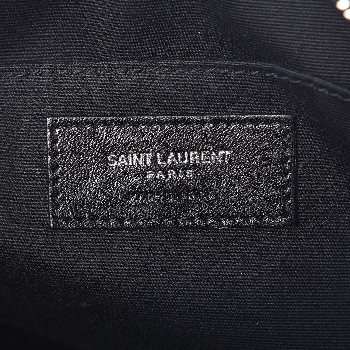 Lambskin Monogram Small Lou Camera Bag Black